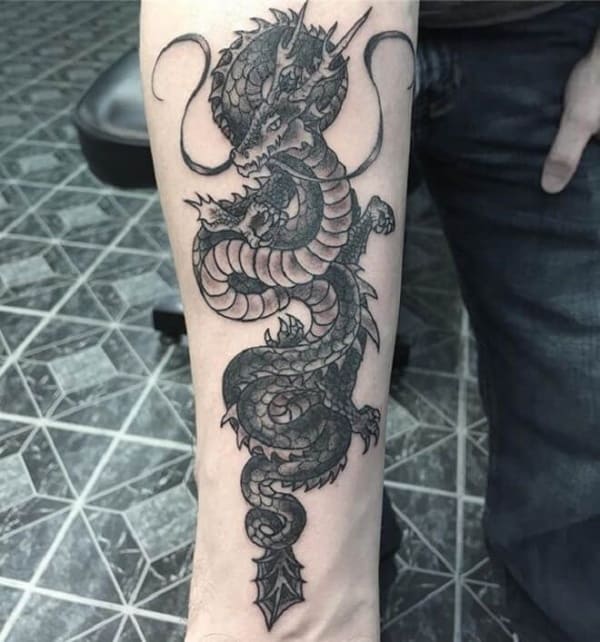 Dragon Forearm Tattoos For Guys