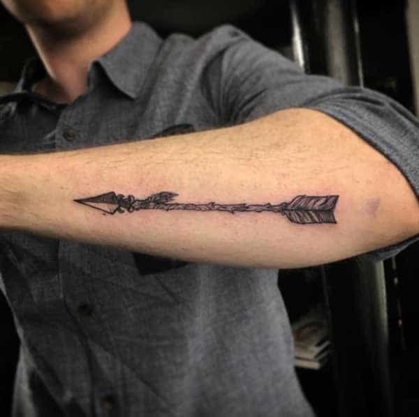 Arrow Forearm Tattoos For Guys