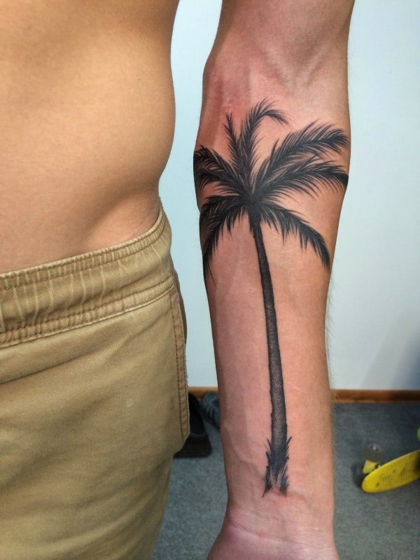 Tree Forearm Tattoos For Guys