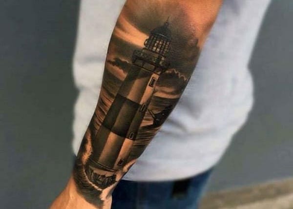 men outer forearm tattooTikTok Search