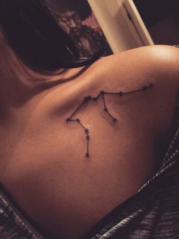 Awesome Aquarius Constellation Tattoo Designs With Meaning