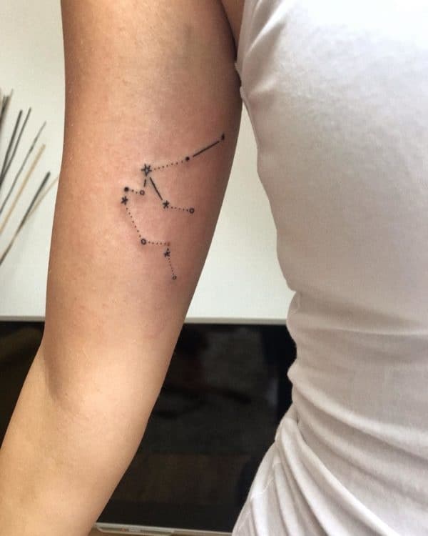 Awesome Aquarius Constellation Tattoo Designs With Meaning