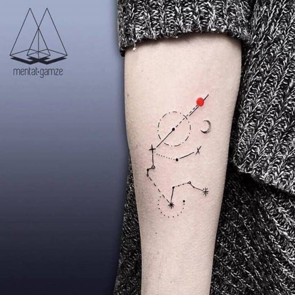 Awesome Aquarius Constellation Tattoo Designs With Meaning