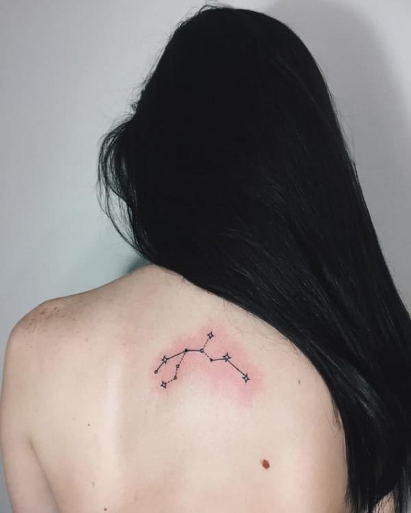 Awesome Aquarius Constellation Tattoo Designs With Meaning