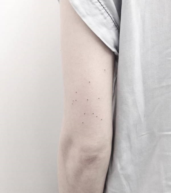 Awesome Aquarius Constellation Tattoo Designs With Meaning