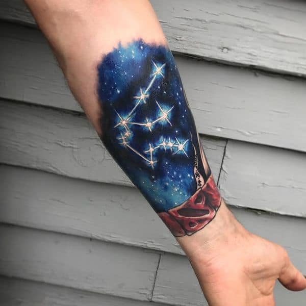 Awesome Aquarius Constellation Tattoo Designs With Meaning