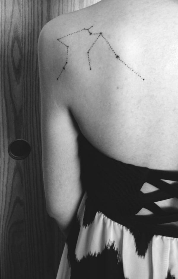 Awesome Aquarius Constellation Tattoo Designs With Meaning