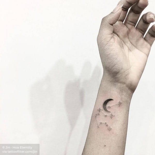 Awesome Aquarius Constellation Tattoo Designs With Meaning