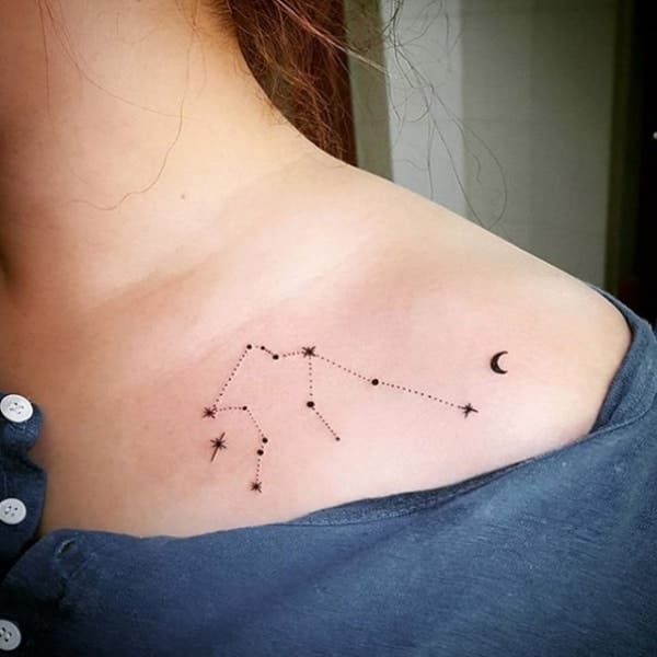 Awesome Aquarius Constellation Tattoo Designs With Meaning