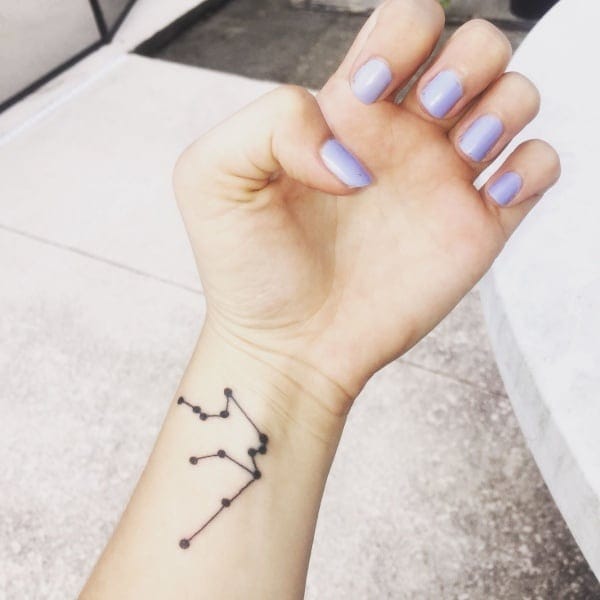 Awesome Aquarius Constellation Tattoo Designs With Meaning