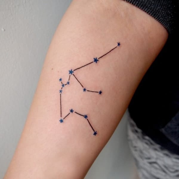 Awesome Aquarius Constellation Tattoo Designs With Meaning