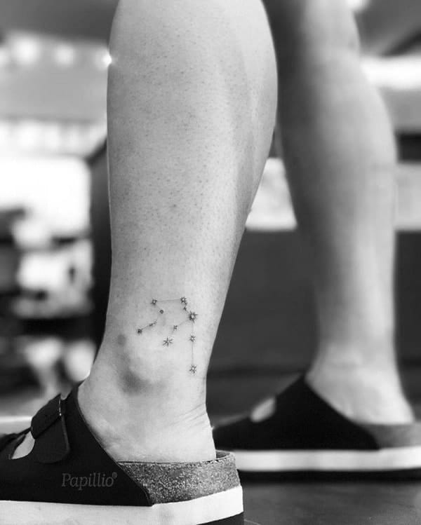 Awesome Aquarius Constellation Tattoo Designs With Meaning