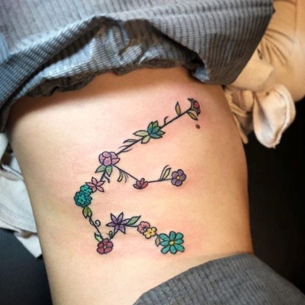 Awesome Aquarius Constellation Tattoo Designs With Meaning