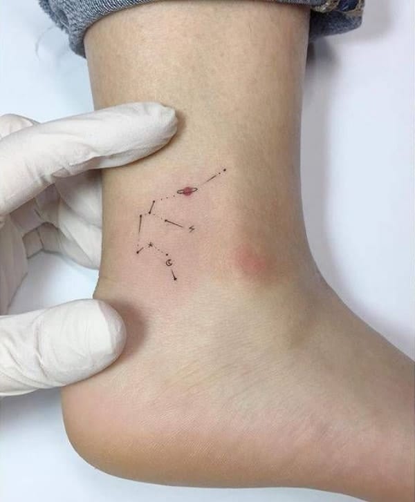 Awesome Aquarius Constellation Tattoo Designs With Meaning