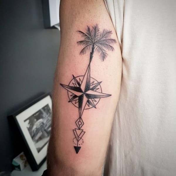 Beautiful Palm Tree Tattoo Designs For Tree Lovers