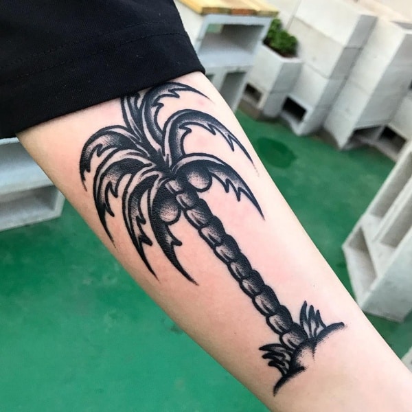 Beautiful Palm Tree Tattoo Designs For Tree Lovers