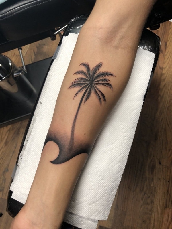 Beautiful Palm Tree Tattoo Designs For Tree Lovers