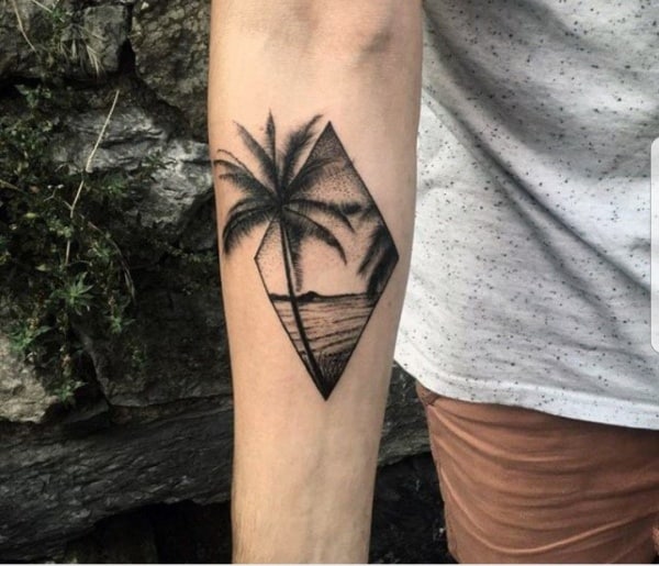 Beautiful Palm Tree Tattoo Designs For Tree Lovers