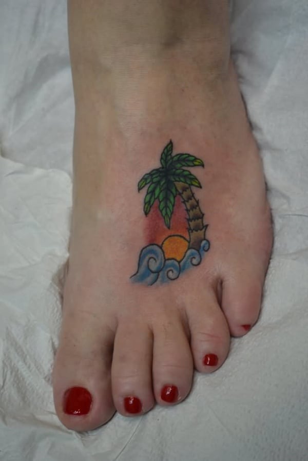 Beautiful Palm Tree Tattoo Designs For Tree Lovers