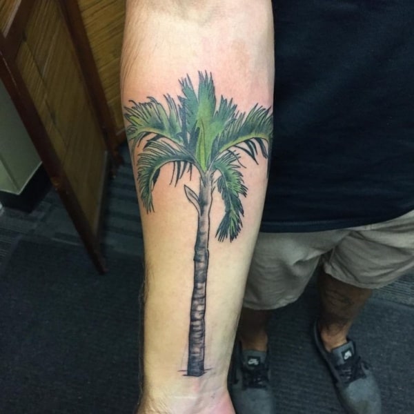 Beautiful Palm Tree Tattoo Designs For Tree Lovers