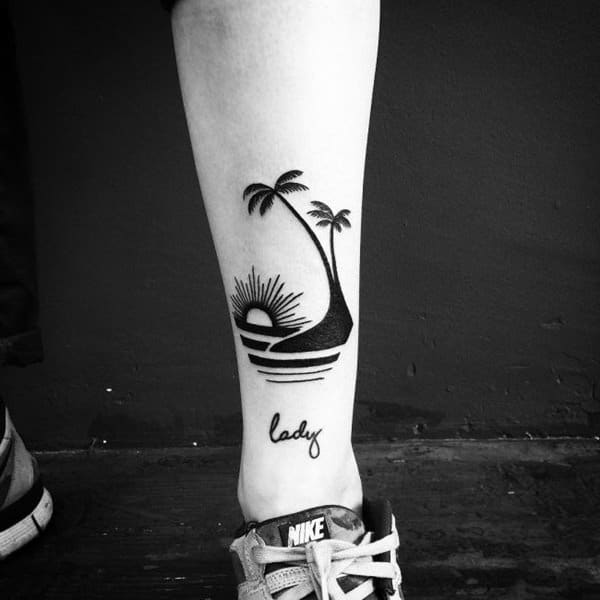 Beautiful Palm Tree Tattoo Designs For Tree Lovers