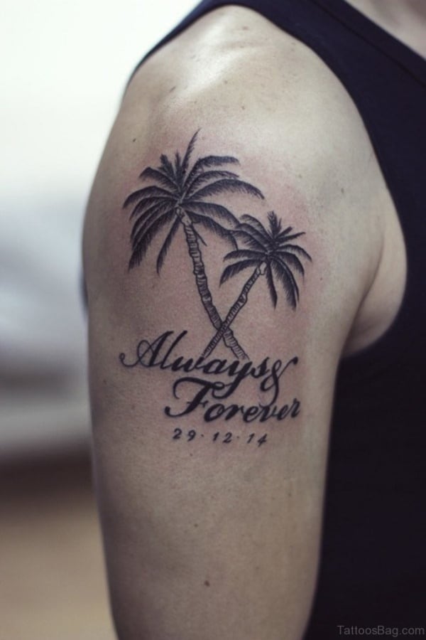 Beautiful Palm Tree Tattoo Designs For Tree Lovers