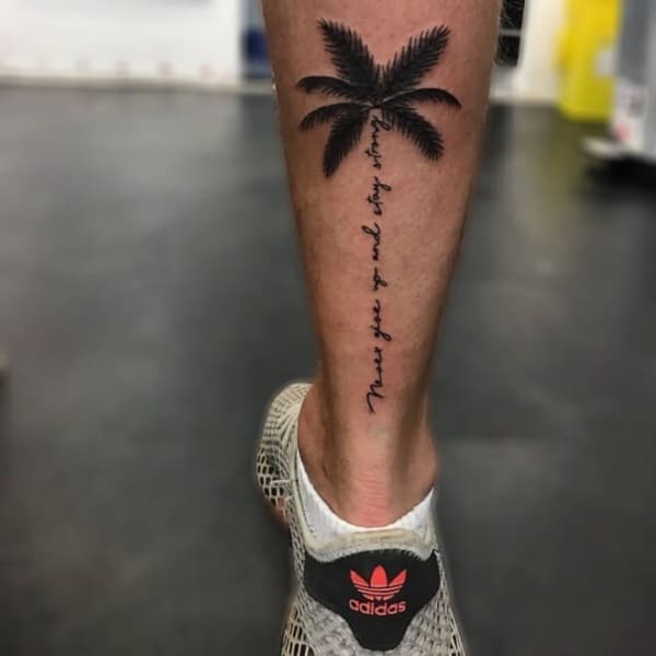 23 Harmonious Palm Tree Tattoos and Symbolism Behind Them