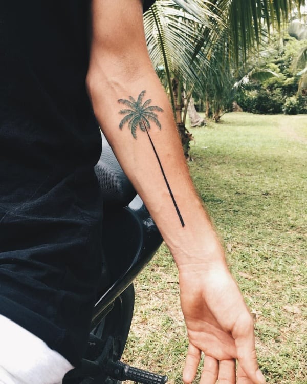 Beautiful Palm Tree Tattoo Designs For Tree Lovers