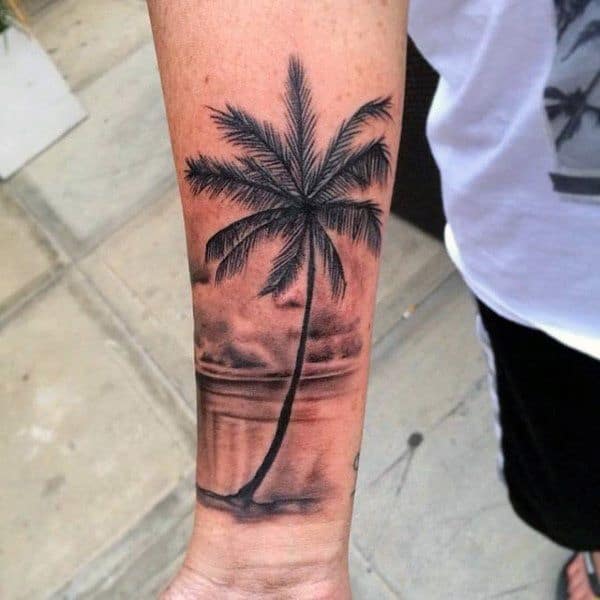 Beautiful Palm Tree Tattoo Designs For Tree Lovers