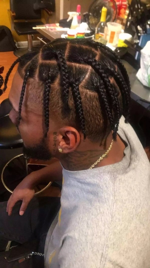 Featured image of post Fade Cornrows For Black Men / Additionally, the light brown shade gives the cornrows.