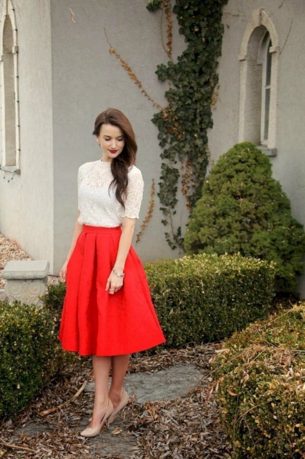 christmas outfit skirt