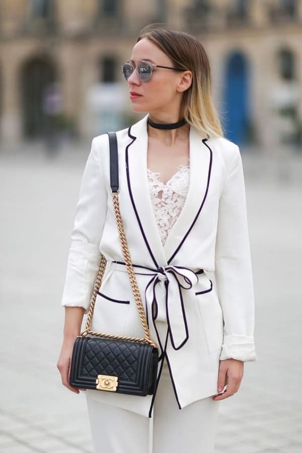 Stylish White Blazer Outfit Ideas For Work