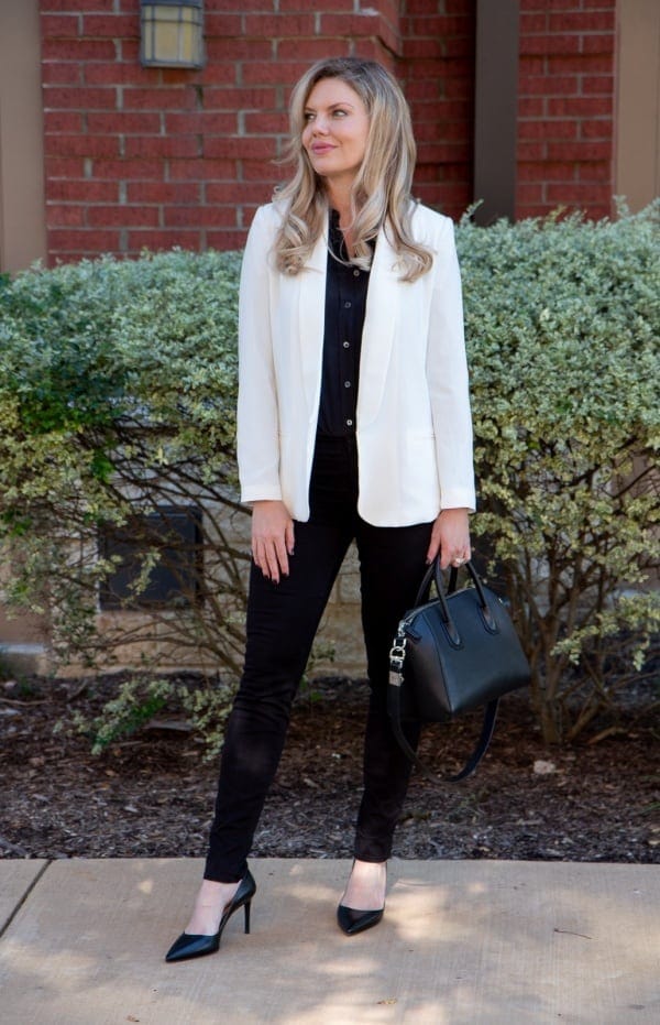 Stylish White Blazer Outfit Ideas For Work