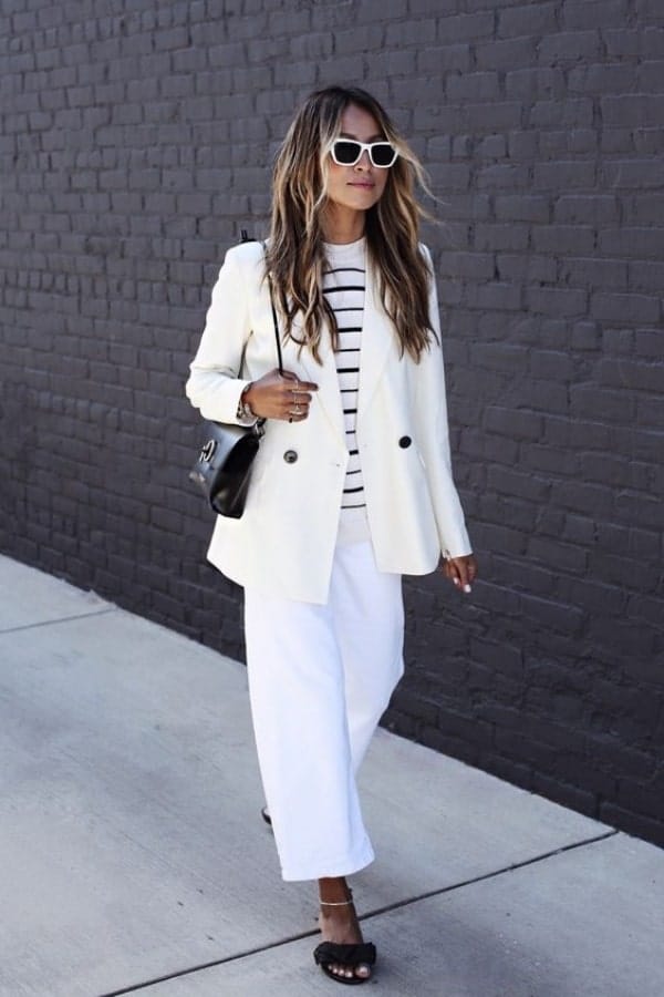 Stylish White Blazer Outfit Ideas For Work