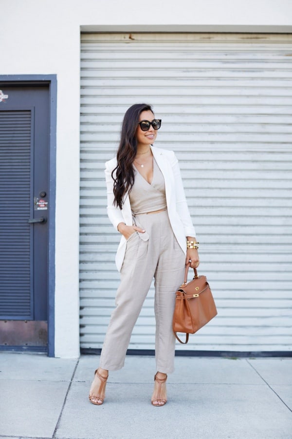 Stylish White Blazer Outfit Ideas For Work