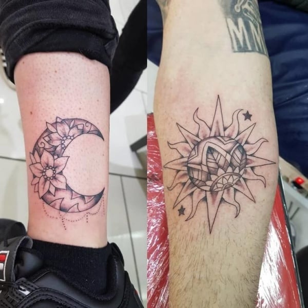 Awesome Vater und Tochter passende Tattoos