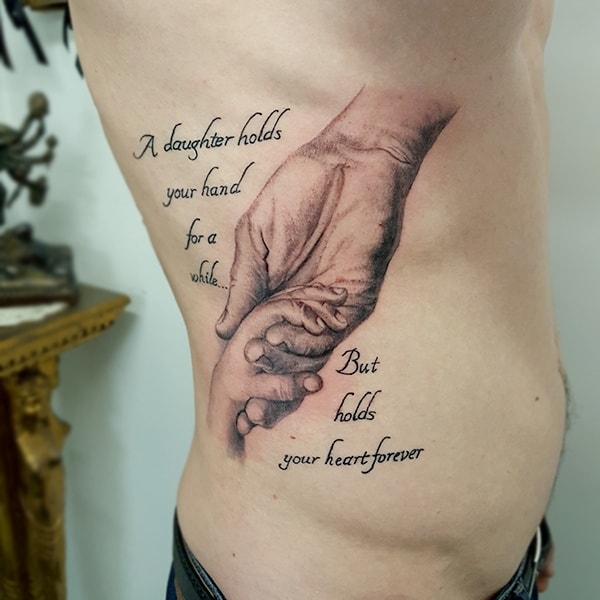 Awesome Vater und Tochter Passende Tattoos