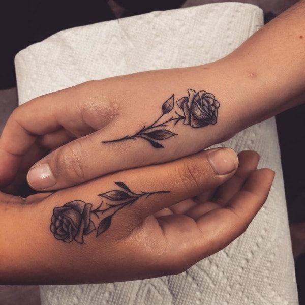fantastisk far og datter matchende tatoveringer