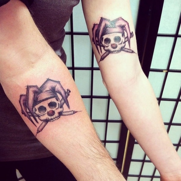 Awesome Vater und Tochter passende Tattoos