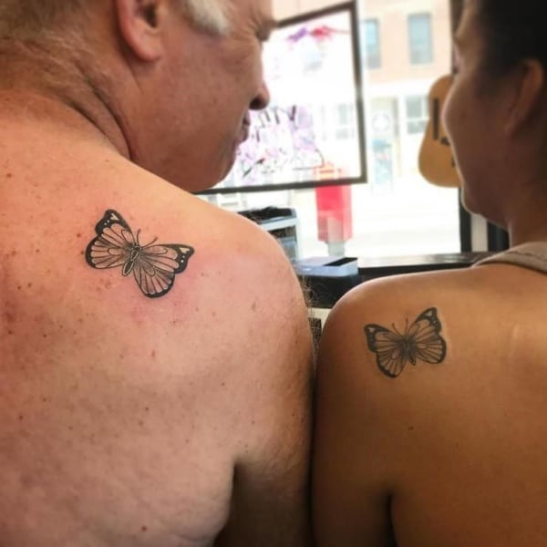 Awesome Father and Daughter Matching Tattoos