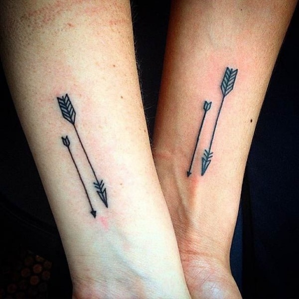 Awesome Vater und Tochter passende Tattoos