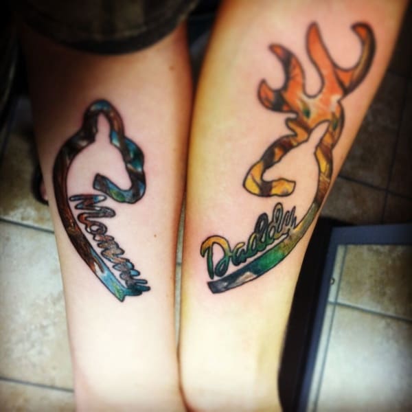 Awesome Father and Daughter Matching Tattoos