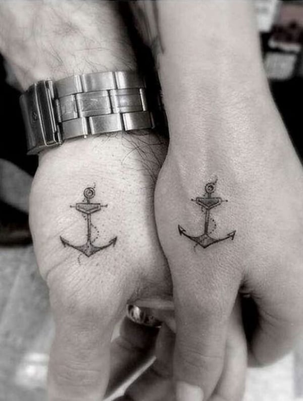 Super Vater und Tochter Passende Tattoos