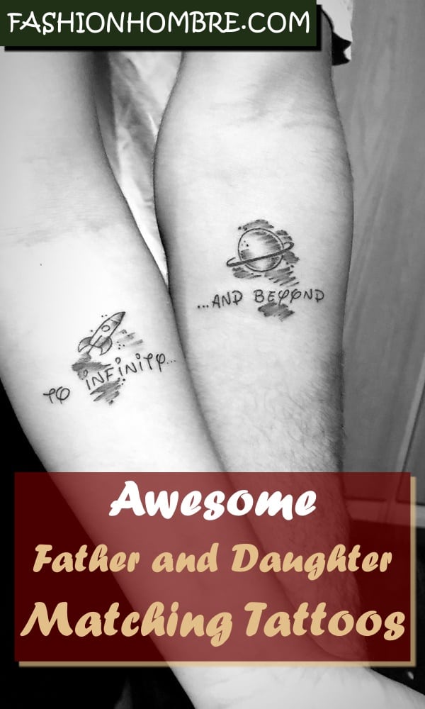 Awesome Vater und Tochter Passende Tattoos