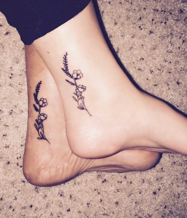 fantastisk far og datter matchende tatoveringer