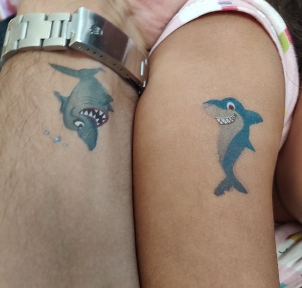 Awesome Father and Daughter Matching Tattoos