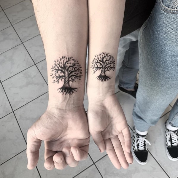 Awesome Father and Daughter Matching Tattoos