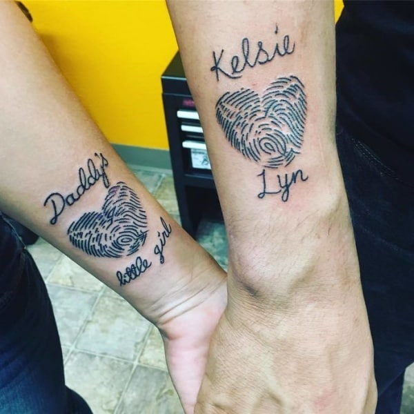 Tatouages Assortis Géniaux pour Père et Fille