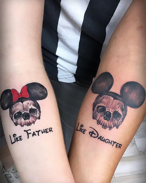 Tatouages Assortis Géniaux pour Père et Fille