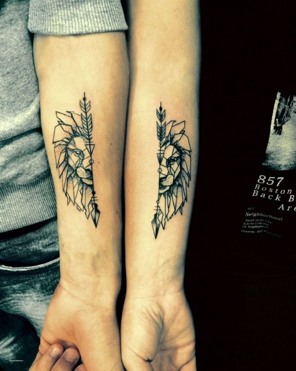 Awesome Vater und Tochter passende Tattoos